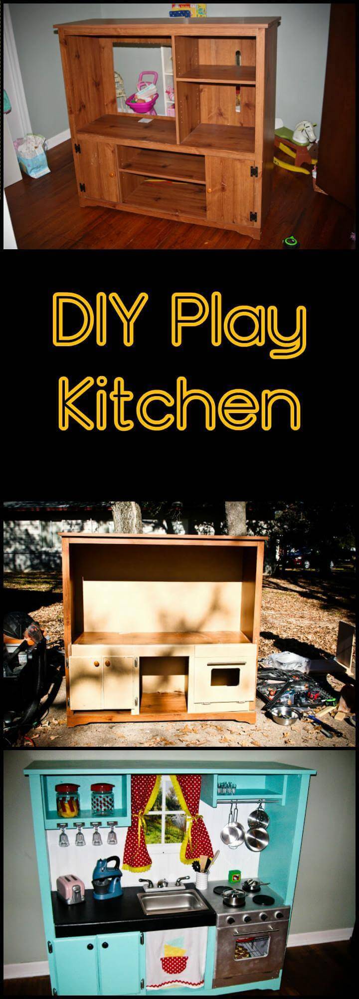 DIY play kitchen tutorial